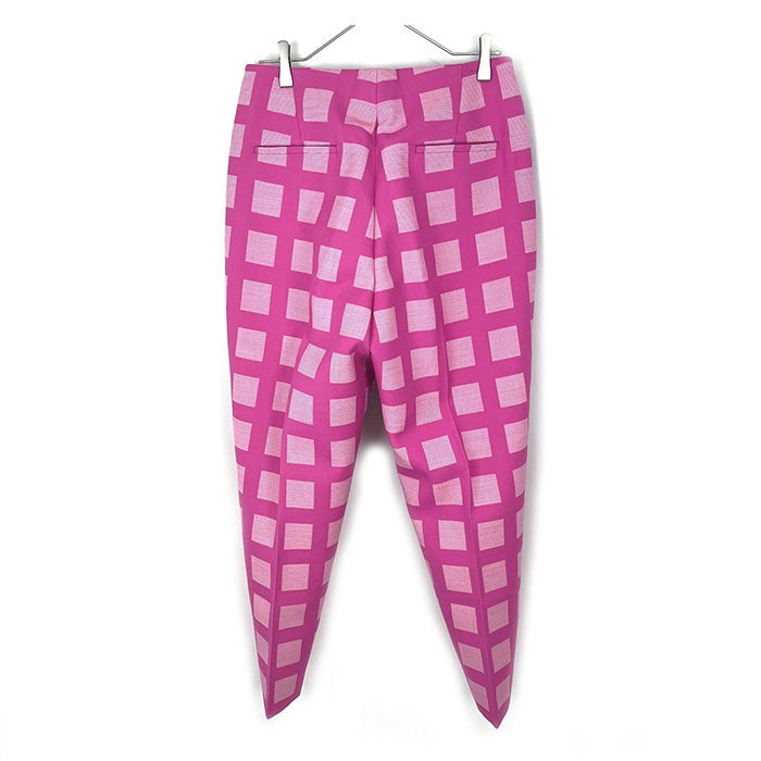 中古】ドゥロワー Drawer チェックソリッドフロントステッチパンツ