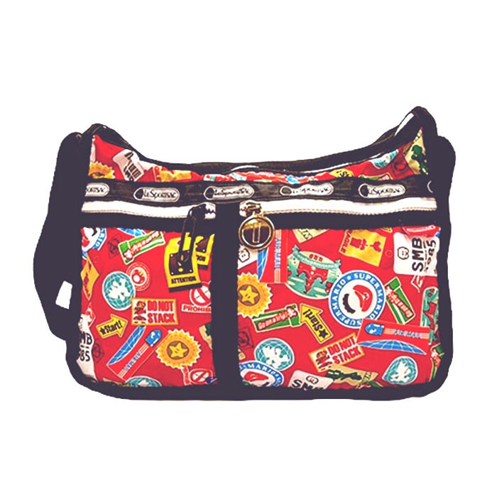 レスポートサック　マリオ　ボストンバッグ　ショルダーバッグ　LeSportsac 中古】LeSportsac × Nintendo スーパーマリオ ショルダーバッグ