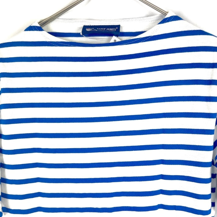 【オシャレ⭐SAINT JAMES】白　青　ボーダーカットソー SAINT JAMES - 【オシャレ⭐SAINT JAMES】白 青 ボーダー カットソー
