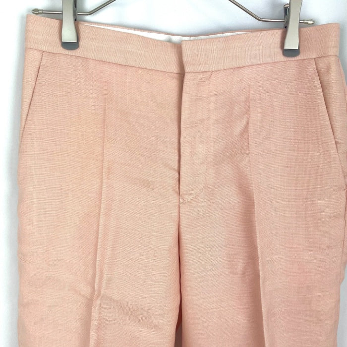 中古】ドゥロワー Drawer センタープレスパンツ ロールアップ サーモン