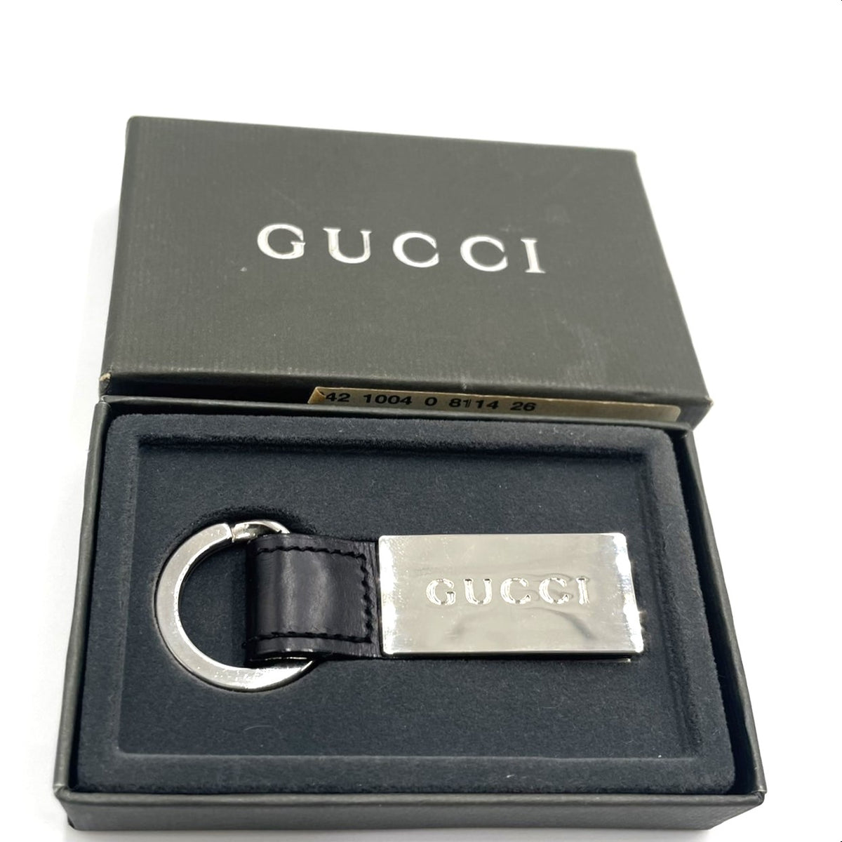 中古】グッチ GUCCI キーホルダー 箱付き 高級感 オシャレ シルバー