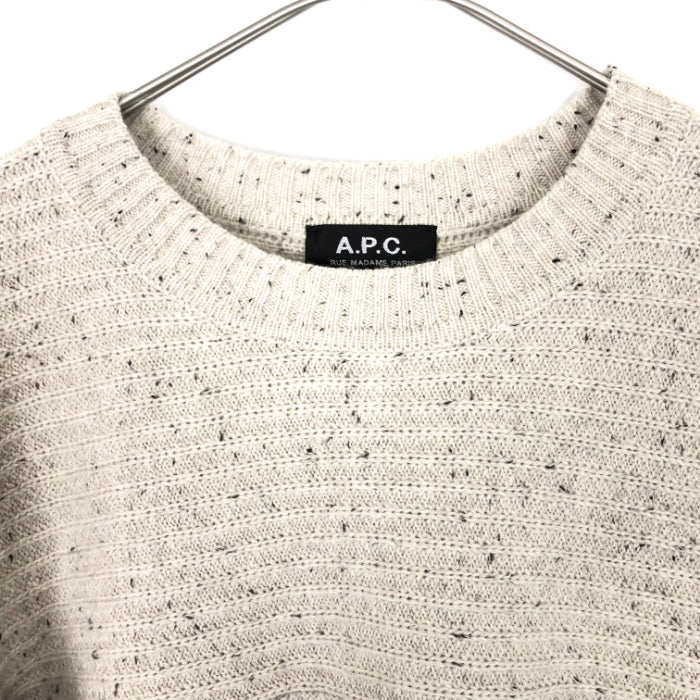 中古】アーペーセー A.P.C. 編み目切り替えデザインニット ミックス