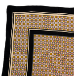 将图片加载到图库查看器，【中古】Yves Saint Laurent イヴサンローラン スカーフ シルク ネイビー系 チェック柄 スクエア 大判 レディ i0810oq0102
