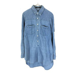 Load image into Gallery viewer, 【中古】マカフィー MACPHEE ダンガリーシャツ デニムシャツ 長袖 プルオーバー カジュアル ブルー系 i0904n0063

