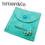 Load image into Gallery viewer, 【中古】TIFFANY&amp;Co. ティファニー トリプルスター ネックレス SV925 シルバー 保存袋付き レディース j0629pq00589
