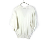 将图片加载到图库查看器，【中古】ドゥロワー Drawer 花柄 レース編み カーディガン 七分袖 レディース ホワイト系 Vネック 羽織り ニットカーデ 上品 大人カジュアル i0815u00318
