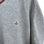 画像をギャラリービューアに読み込む, 【中古】モンクレール MONCLER VネックTシャツ ライン ロゴワッペン カジュアル 杢グレー i0627aq01318
