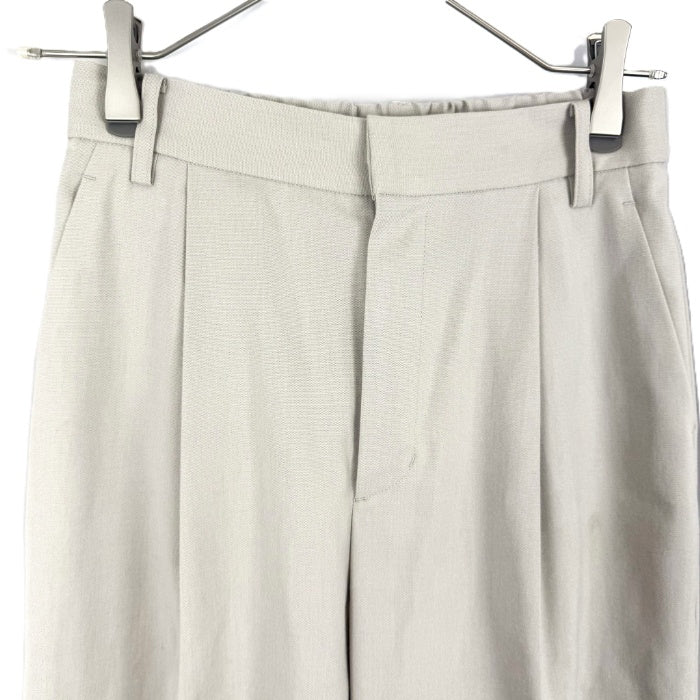 【中古】フレームワーク FRAMeWORK ストレートワイドパンツ きれいめ ウエストゴム ライトベージュ i0526y0148
