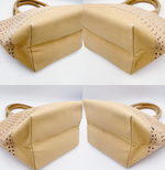 Load image into Gallery viewer, 【中古】Ron Herman ロンハーマン スエード トート ベージュ カットワーク ハンドバッグ i1013tq02023
