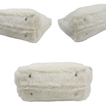 画像をギャラリービューアに読み込む, 【中古】BARNEYS NEW YORK バーニーズニューヨーク トートバッグ ファー ホワイト 大容量 ファートート クロコ調 i0718aq00629
