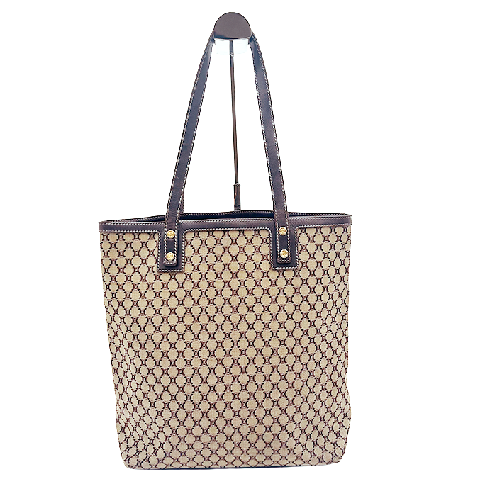 CELINE セリーヌ トートバッグ マカダム柄 中古】CELINE セリーヌ マカダム柄 トートバッグ ハンドバッグ