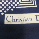 Load image into Gallery viewer, 【中古】クリスチャンディオール Christian Dior スカーフ マルチ柄 ドット ネイビー アイボリー i0424lq02316
