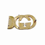 Load image into Gallery viewer, 【中古】グッチ GUCCI ベルトバックル インターロッキングG ダブルG ゴールドカラー 金具 j0712oq01917
