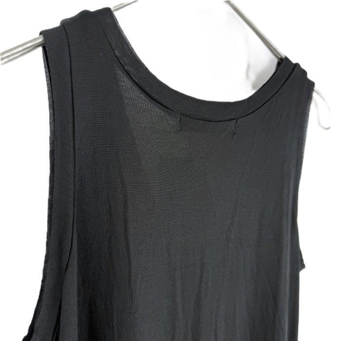 【中古】ビューティーアンドユース BEAUTY&YOUTH ロングワンピース ノースリーブ 透け感 ブラック 黒 i0805k0055