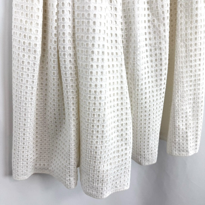 【中古】ドゥロワー Drawer キュロット ワイド スクエアカットワークレース スカート風 オフホワイト 白系 i0421hy00135