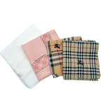 画像をギャラリービューアに読み込む, 【中古】BURBERRY バーバリー ハンカチ 4点 セット ノバチェック ロゴ 刺繍 i0728tq0061
