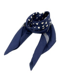 Load image into Gallery viewer, 【中古】クリスチャンディオール Christian Dior スカーフ マルチ柄 ドット ネイビー アイボリー i0424lq02316
