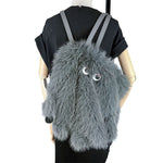 Load image into Gallery viewer, 【中古】ルートート ROOTOTE モフモフ トートバッグ 2WAY ショルダーバッグ グレー ファー モンスター j0312wq04310
