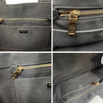 Load image into Gallery viewer, 【中古】プラダ PRADA カナパ トートバッグ 大きめ ロゴ キャンバス ブラック 黒 i0606aq002190
