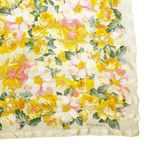 Load image into Gallery viewer, 【中古】イヴサンローラン Yves Saint Laurent 花柄スカーフ イエロー シアー フラワー柄 大判 j0405oq01920
