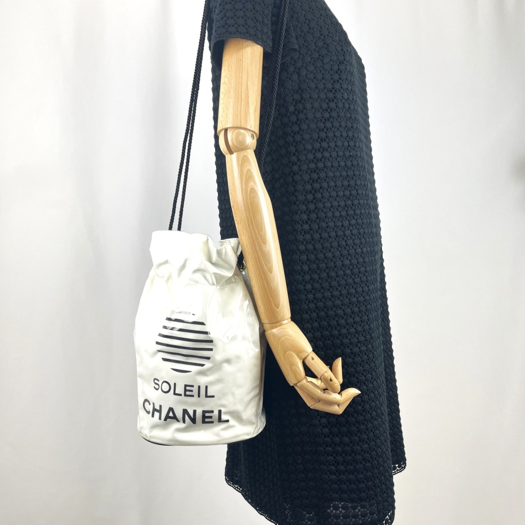 中古】シャネル CHANEL SOLEIL 巾着ビニールバッグ ノベルティ 非売品 