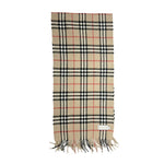 画像をギャラリービューアに読み込む, 【中古】バーバリー BURBERRY ノバチェック マフラー ベージュ ウール100％ j0215pq00460
