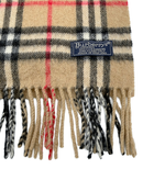 画像をギャラリービューアに読み込む, 【中古】バーバリー  BURBERRY マフラー ノバチェック ベージュ カシミヤ100％ j0215pq00740
