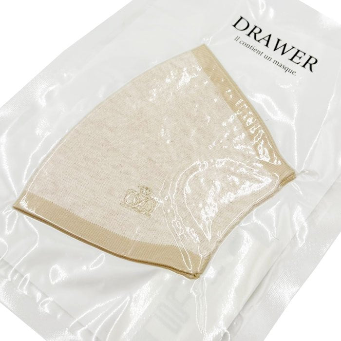 【中古】Drawer ドゥロワー ニットマスク ベージュ i1104y0103