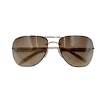 Load image into Gallery viewer, 【中古】プラダ PRADA サングラス ティアドロップ ブラウン グラデーションレンズ ケース付き j0115lq01049
