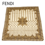 Load image into Gallery viewer, 【中古】フェンディ FENDI ハンカチ スカーフ ベージュ FF柄 総柄 j0629pq00629

