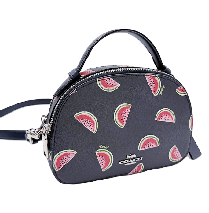 【中古】COACH コーチ スイカ柄 ショルダーバッグ 2WAY ミニバッグ 斜めがけ クロスボディ i0922lq00982