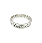 将图片加载到图库查看器，【中古】TIFFANY&amp;Co. ティファニー ナローリング SV925 シルバー 保存袋付き i0522lq03260
