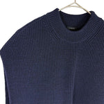 Load image into Gallery viewer, 【中古】LOEF ロエフ ウール100％ ニットベスト ネイビー レディース 上質 シンプル i1120h00510
