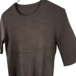 将图片加载到图库查看器，【中古】ミューズ ドゥーズィエムクラス Deuxieme Classe リブカットソー クルーネック 半袖 ブラウン 茶 i0526y01225
