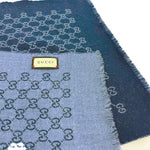 画像をギャラリービューアに読み込む, 【中古】GUCCI グッチ マフラー ストール GG柄 リバーシブル ウール i0419dq007180
