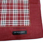 Load image into Gallery viewer, 【中古】バーバリー BURBERRY ハンカチ＆ハンドタオル 2点セット クマ刺繍 チャック柄 えんじ色 h1021hq0125
