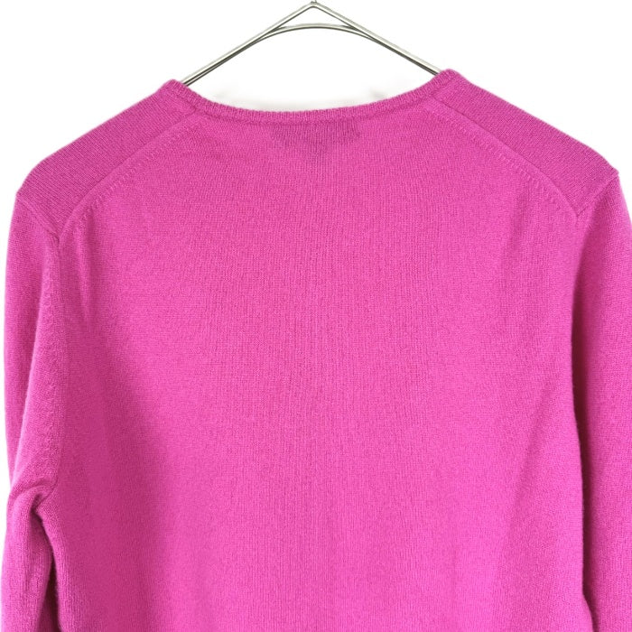 【中古】ドゥロワー Drawer ニットカーディガン カシミヤ クルーネック ピンク ビビッドカラー i0925i00915