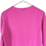 将图片加载到图库查看器，【中古】ドゥロワー Drawer ニットカーディガン カシミヤ クルーネック ピンク ビビッドカラー i0925i00915
