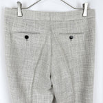 画像をギャラリービューアに読み込む, 【中古】ジョセフ JOSEPH テーパードパンツ ツイード タグ付き 麻 リネン ライトグレー i0213n01510
