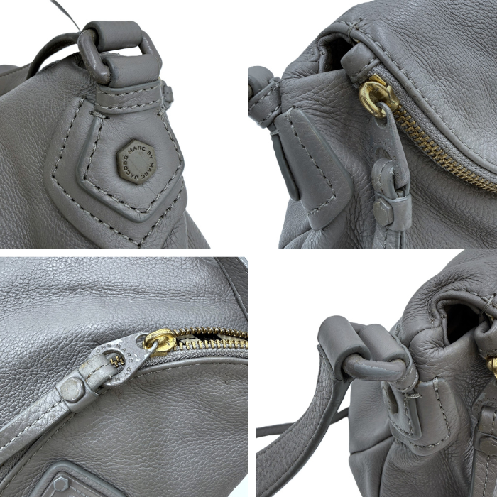 【中古】マークジェイコブス MARC JACOBS ショルダーバッグ ナターシャ おしゃれ グレー i0922lq01511