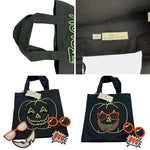 Load image into Gallery viewer, 【中古】ステラマッカートニー STELLA McCARTNEY ハロウィン パンプキン トートバッグ ブラック キャンバス j0312wq0235
