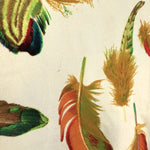 Load image into Gallery viewer, 【中古】エルメス HERMES シルクブラウス PLUMES 長袖 羽 フェザー柄 上質 アイボリー ブラウン系 i0627aq011220
