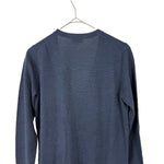 将图片加载到图库查看器，【中古】スキャパ SCAPA カーディガン 長袖 Vネック シンプル ウール ネイビー 紺 i0807n0213
