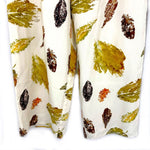 Load image into Gallery viewer, 【中古】ギャルリーヴィー GALERIE VIE カジュアルパンツ リーフプリント 落ち葉柄 ライトベージュ h1227n0207
