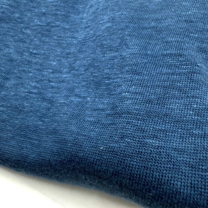 【中古】アーペーセー A.P.C. リネンカットソー 麻 半袖 杢ブルー 青 i0703n0215