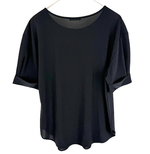 Load image into Gallery viewer, 【中古】セオリーリュクス theory luxe ジョーゼットジャージー 半袖トップス ブラック i1030n0045
