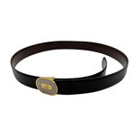 Load image into Gallery viewer, 【中古】ダンヒル Dunhill ベルト レザー ブラック ゴールド シルバー ロゴ j0712oq01430

