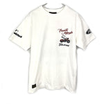 画像をギャラリービューアに読み込む, 【中古】フラッグスタッフ FLAG STAFF Tシャツ スヌーピー刺繍 バイク 可愛い ホワイト 白 h0408m020
