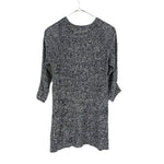 将图片加载到图库查看器，【中古】セオリーリュクス Theory luxe 七分袖ニット ミックスニット 透け感 丈長め ブラック ホワイト i0818n0144
