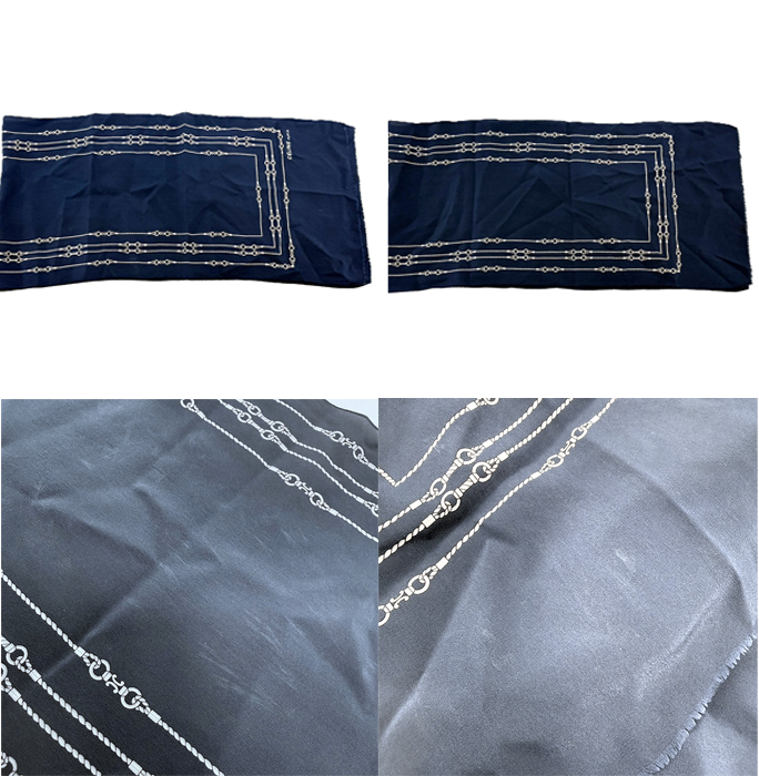 【中古】CELINE セリーヌ スカーフ 3点セット ビット柄 大判 シルク100％ i0727tq00813